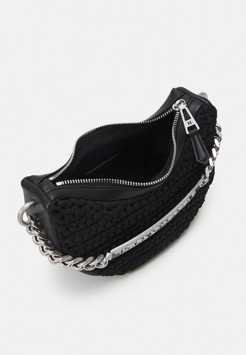 KARL LAGERFELD HALF MOON BAG CROCHET - Handbag