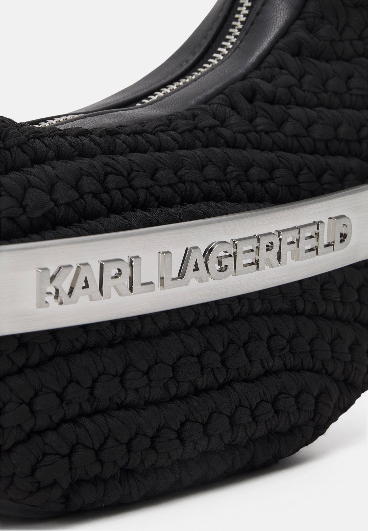 KARL LAGERFELD HALF MOON BAG CROCHET - Handbag