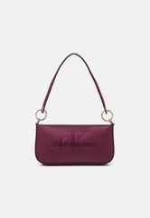 Calvin Klein - SCULPTED SHOULDER POUCH MONO - Handbag