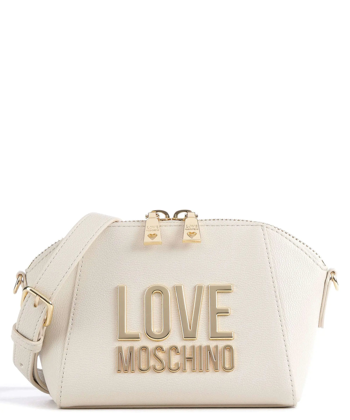 LOVE MOSCHINO Love Lettering Crossbody bag synthetic ivory