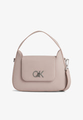 Calvin Klein RE-LOCK CROSSBODY W/FLAP SM - Handbag